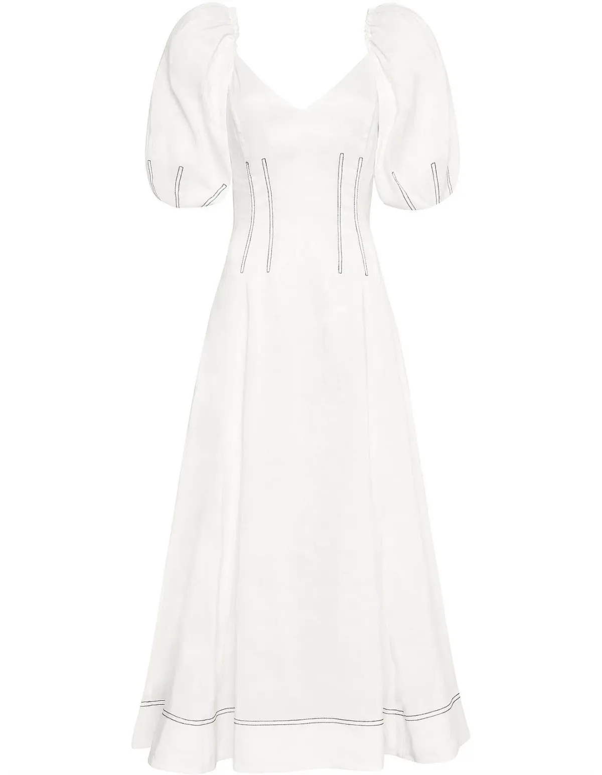 Aje Harmony Midi Dress White Size 8 - Image 3