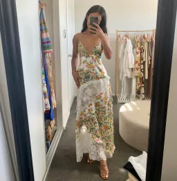 For Love and Lemons Rosalyn Maxi Dress Floral Size 6 for rent on The Volte - image 3