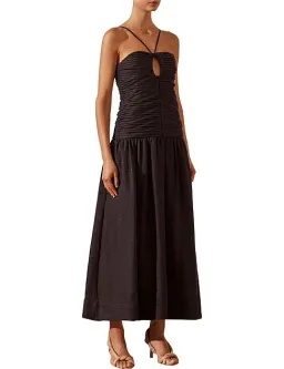 Shona Joy Thea Sleevless Keyhole Midi Dress Black Size 8  for rent on The Volte - image 2