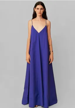 Esse Studios strap V Maxi Dress Cobalt Blue Size AU 6 for rent on The Volte - image 3
