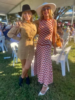 Rachel Gilbert Andres Maxi Dress Check Pink Size M/AU 12 for rent on The Volte - image 3