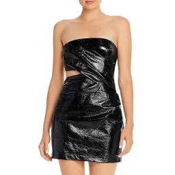 Bec & Bridge Finn Mini Dress High Shine Black Size AU 12 for rent on The Volte - image 2