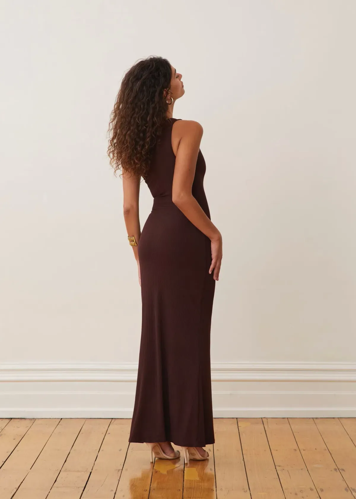 Arcina Ori Jada Dress Cocoa Brown Size AU 8 - Image 3