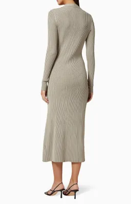 Dion Lee Cable Knit Dress in Kahki Size S / Au 8 for rent on The Volte - image 2