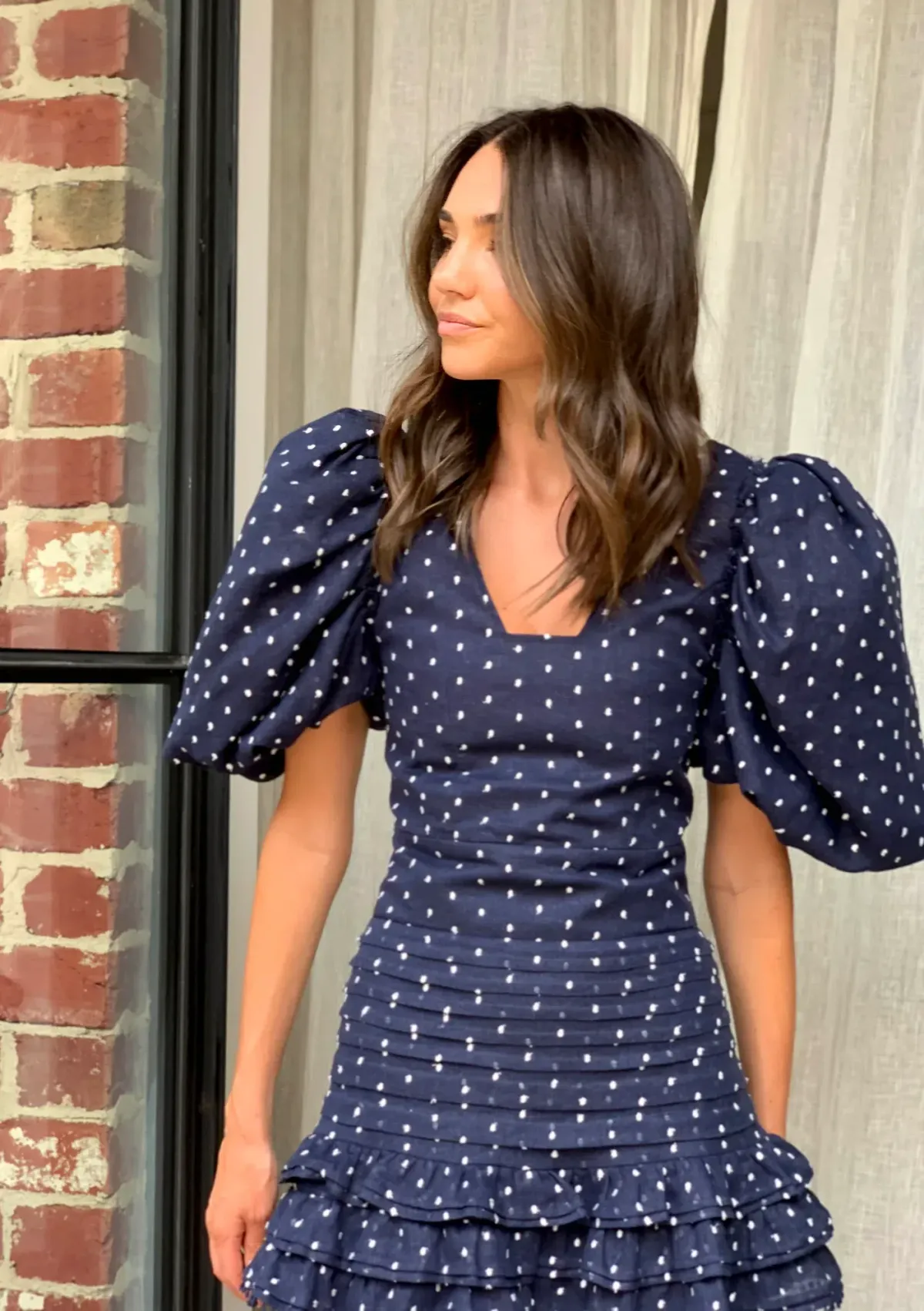 Mackenzie Mode Pandora Mini Dress Navy Size 6 - Image 4