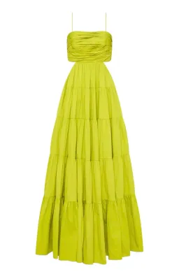 Aje Sartre Tiered Maxi Dress Green Size 12 / L for rent on The Volte - image 5