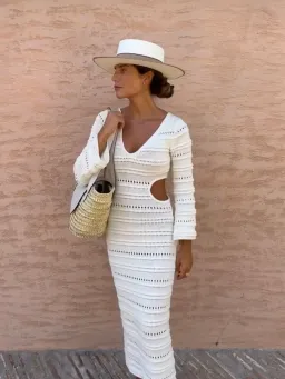 Maurie and Eve Nobody But You Knit Dress Cream Size 10 for rent on The Volte - image 2