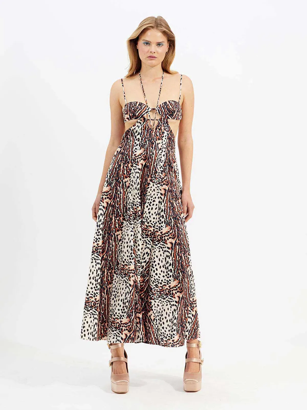 Alice McCall Havana Affair Midi Dress in Tigers Eye Size 10 / M - Image 1