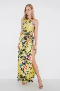 Sonya Moda Nour Royal Botanica Maxi Dress Yellow Floral Size 8 for rent on The Volte - image 2