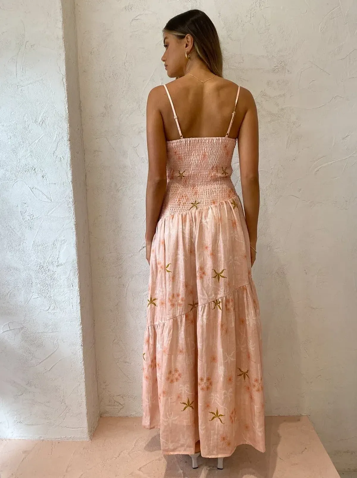 Issy Seaside Maxi Dress Cut Out Print Size 10 - Image 4