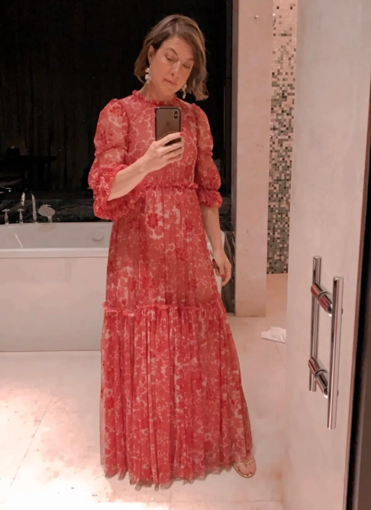 Needle and Thread Anya Embellished Gown Red Size 8 - Image 1