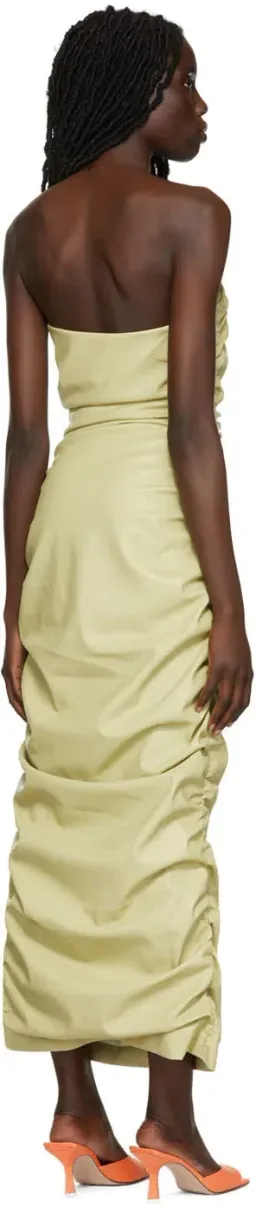 Paris Georgia Asymmetric Midi Dress Green Size AU 8 for rent on The Volte - image 2