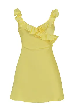 House of CB Tink Buttercup Mini Dress Yellow Size S / Au 8 for rent on The Volte - image 10
