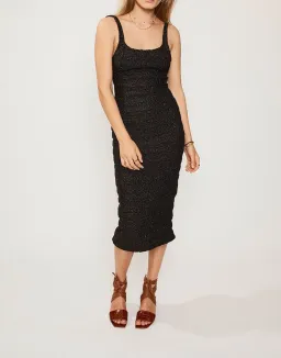 Suboo Nadine Stretch Midi Dress Black Size 10 for rent on The Volte - image 1