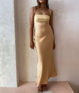 Bec & Bridge Carrie Maxi Dress in Yellow Gold Size 16 / 2XL for rent on The Volte - image 1