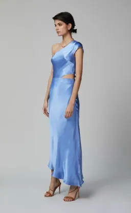 Bec & Bridge Delphine Asymmetrical Midi Dress Blue Size 14 / XL for rent on The Volte - image 2