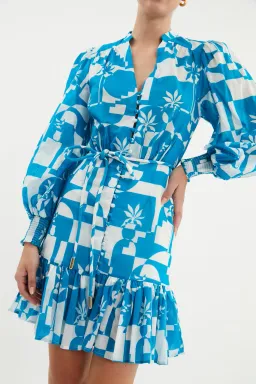 Rebecca Vallance Ibiza Mini Dress Print Size 10 for rent on The Volte - image 4