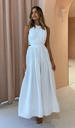 Camilla And Marc Milano Midi Dress White Size AU 6 for rent on The Volte - image 1