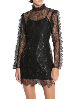 Sass & Bide Another Night Mini Dress Black Size AU 12  for rent on The Volte - image 4