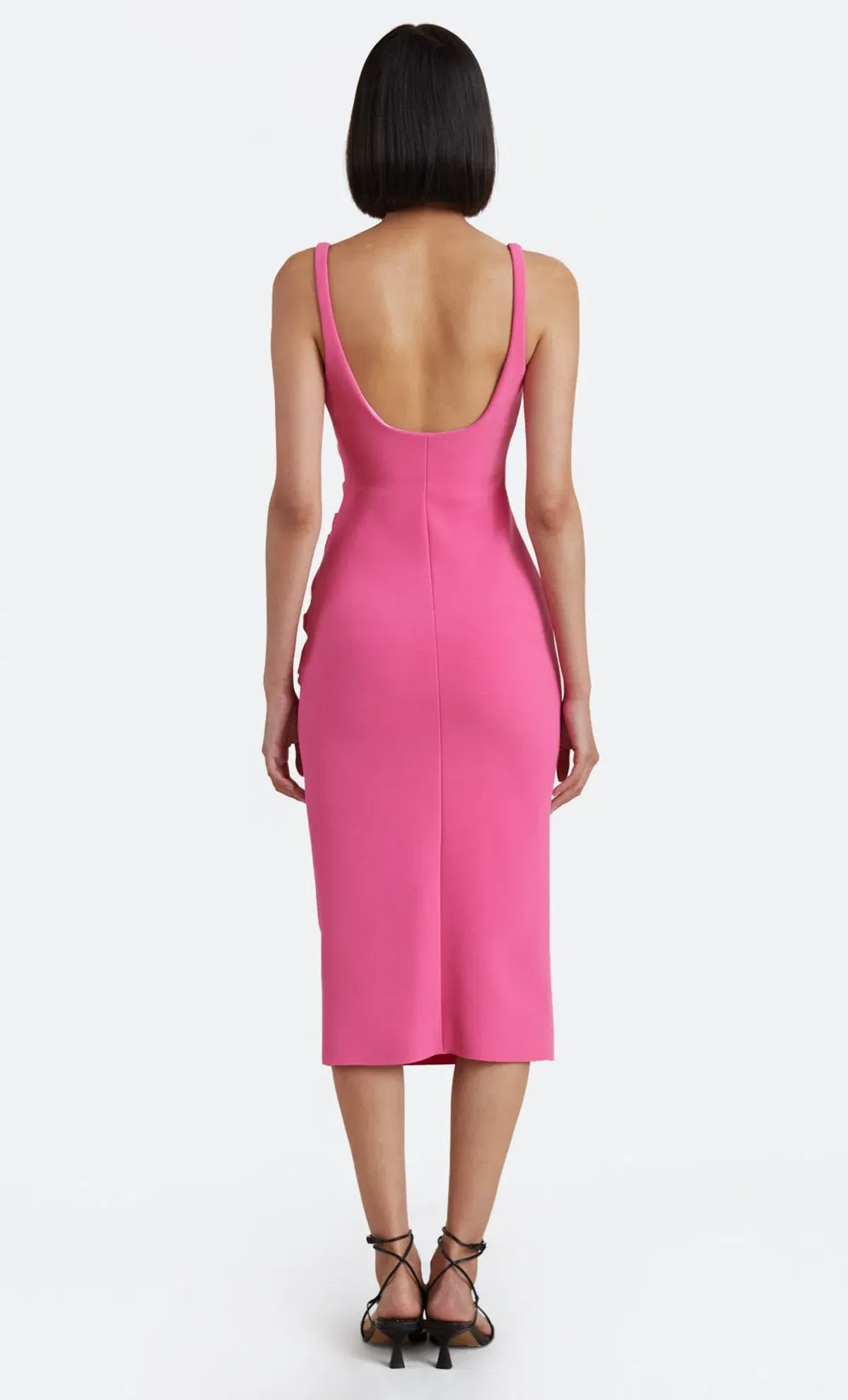 Bec & Bridge Karina Tuck Midi Dress Pink Size 8 / S - Image 2