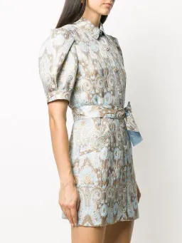 Sandro Paris Dorlan Dorlan Brocade Shirt Dress Print Size M / Au 10 for rent on The Volte - image 2