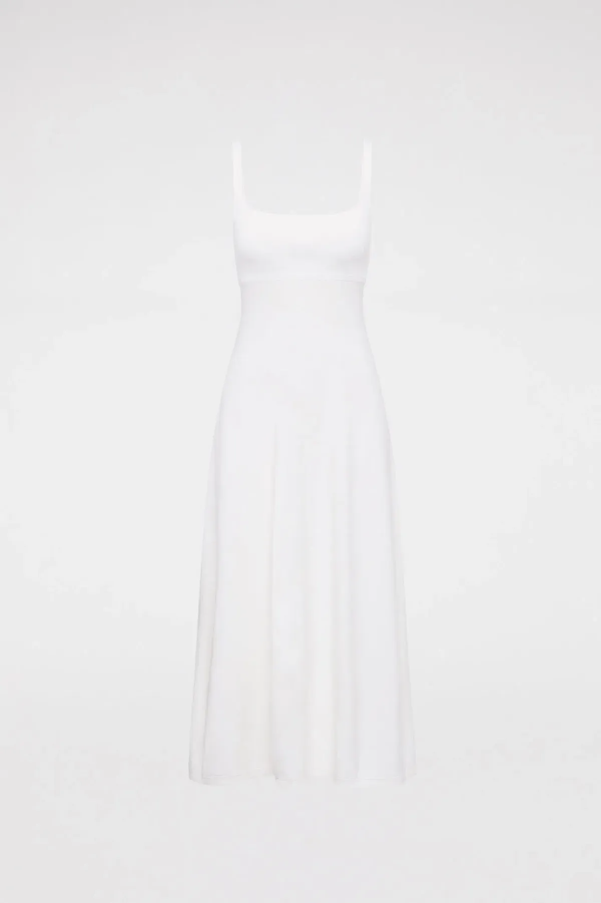 Scanlan Theodore Crepe Knit Square Neck Dress White Size S/Au 8 - Image 3