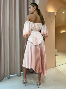 Acler Barnard Top & Skirt Set Blush Size 10 for rent on The Volte - image 2