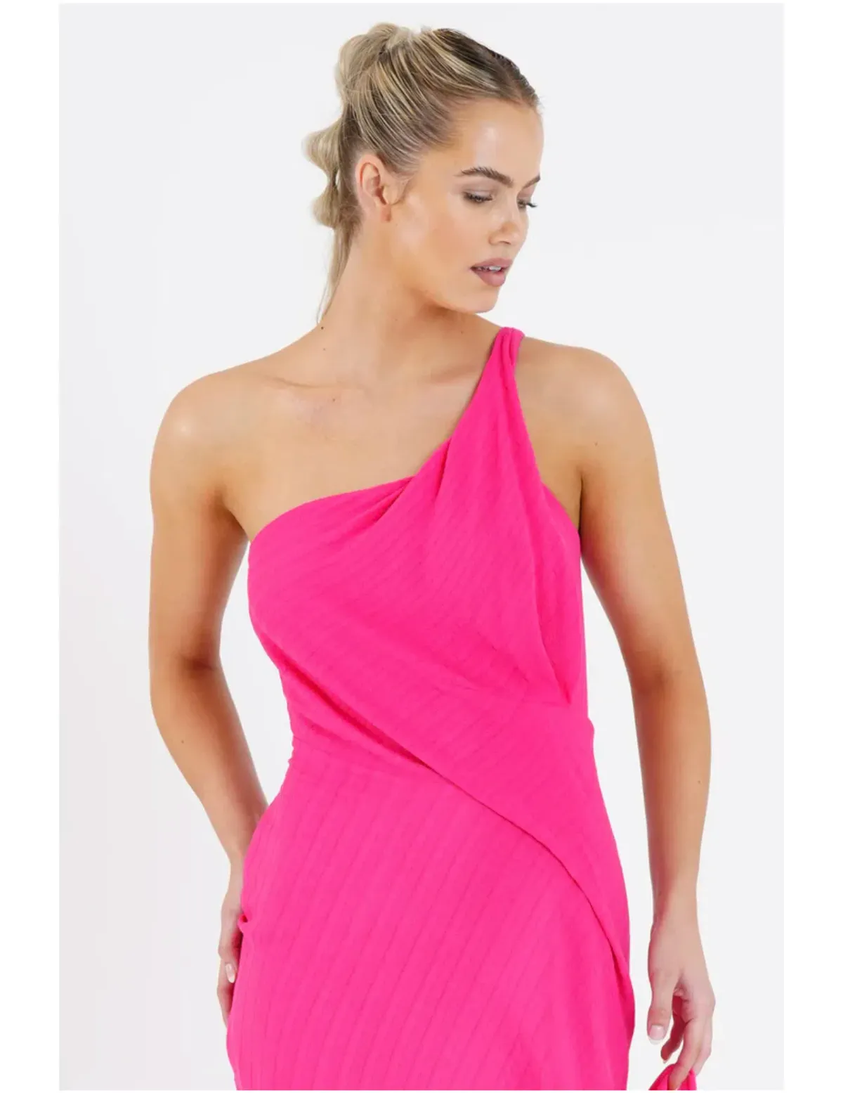 One Fell Swoop Pearl Midi Dress Pink Size AU 12 - Image 4
