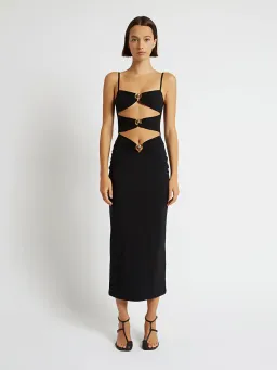 Christopher esber pierced orbit column dress Black Size AU 8 for rent on The Volte - image 1