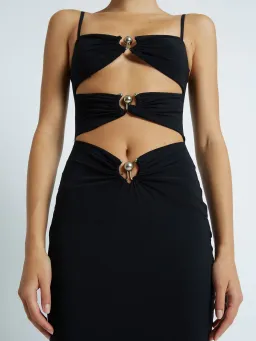 Christopher esber pierced orbit column dress Black Size AU 8 for rent on The Volte - image 3