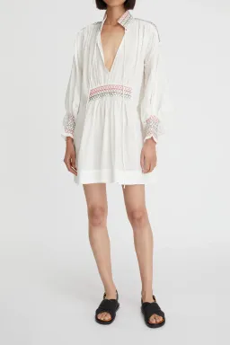 Lee Mathews Blossom Mini Dress White Size AU 8 for rent on The Volte - image 1