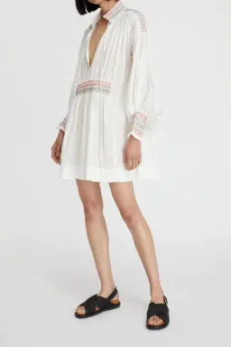 Lee Mathews Blossom Mini Dress White Size AU 8 for rent on The Volte - image 2