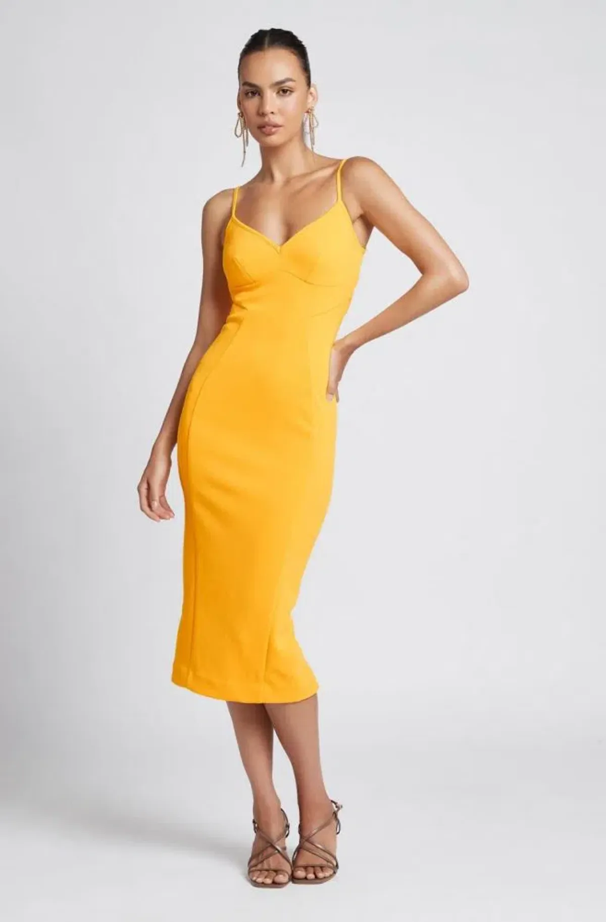 Sheike Monique Dress Yellow Size 16 - Image 1