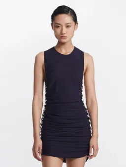 Dion Lee Mirror Chain Navy Mini Dress Size S/Au 8 for rent on The Volte - image 1