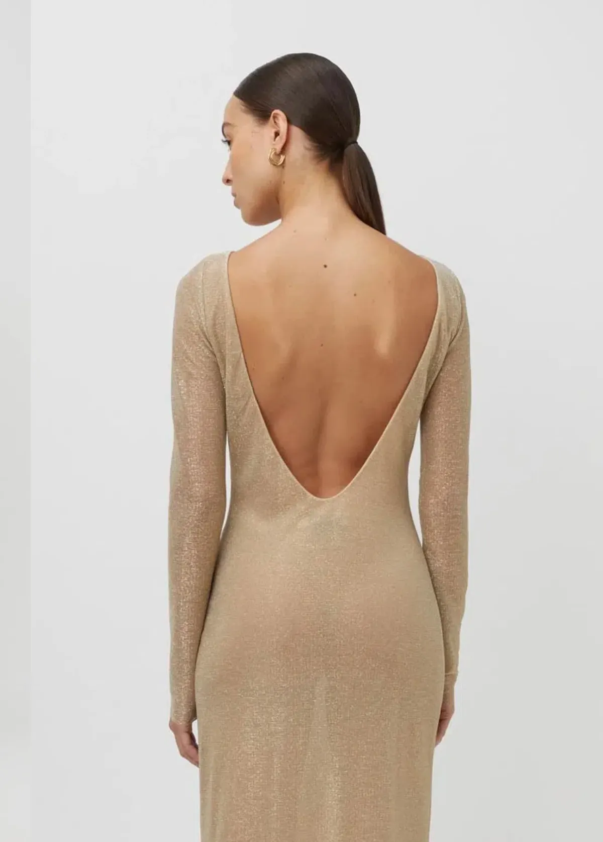 Camilla and Marc Ibiza Maxi Dress Gold Size 8 - Image 3