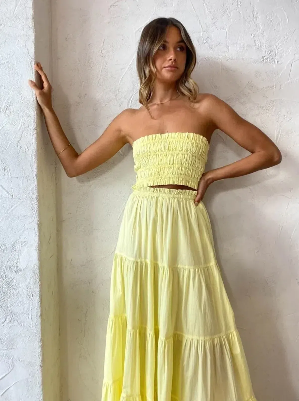 Steele Parasol Skirt & Paradise Top Set Yellow Size 6  - Image 2