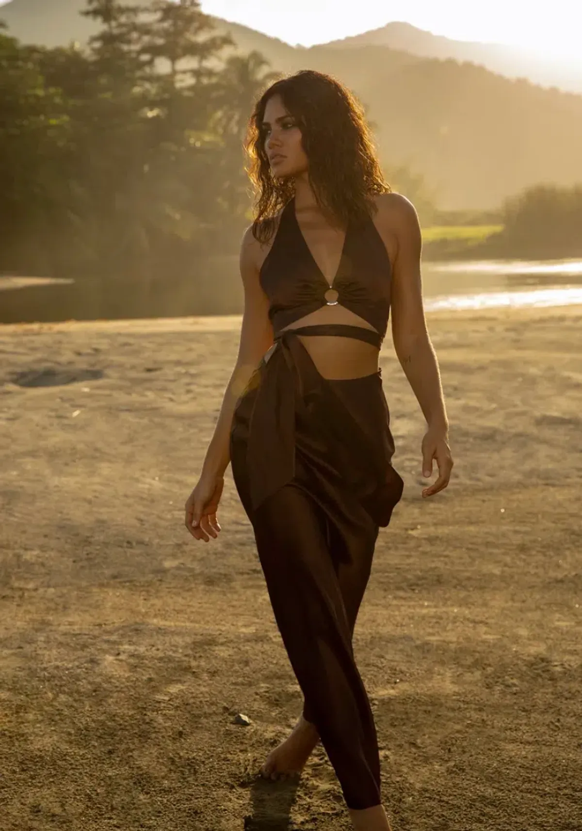 Rat & Boa Portia Top & Carlotta Skirt Set in Cocoa Size XS / Au 6 - Image 5