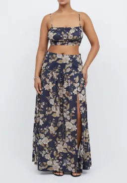 Bec & Bridge Opaline Floral Crop Top and Maxi Skirt Set in Opaline Floral Size 6 / XS for rent on The Volte - image 1