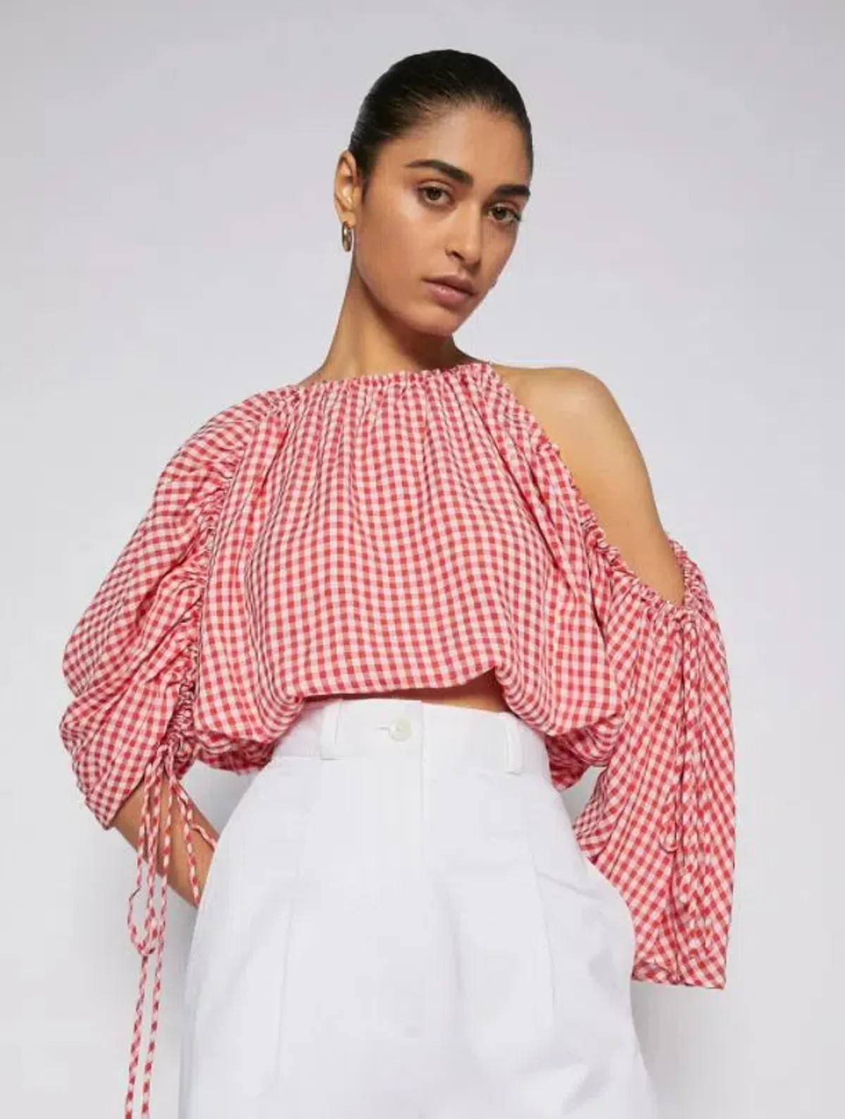 Scanlan And Theodore Gingham Drawcord Set Red (One Size Fits All) - Image 2