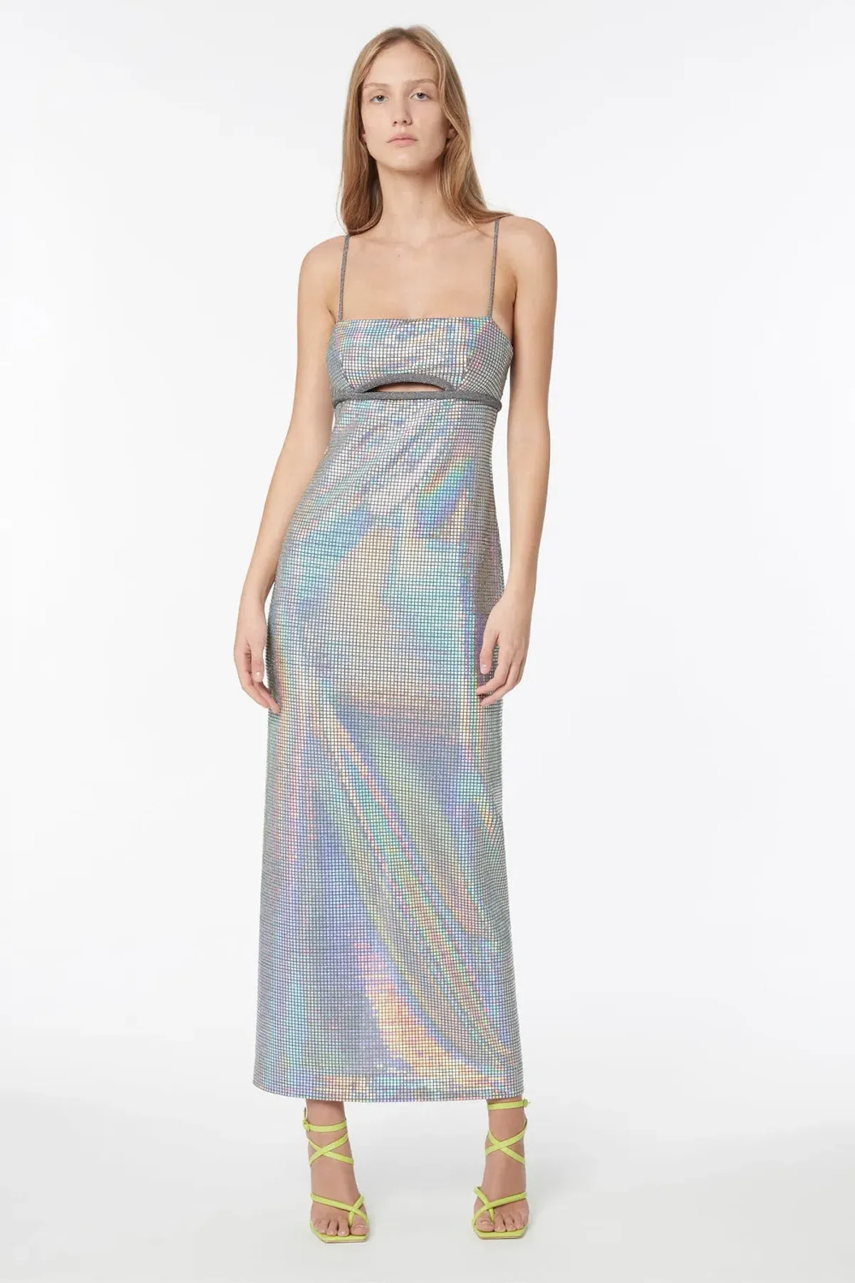 Manning Cartel Platinum Queen Slip Dress Silver Size 8 - Image 1