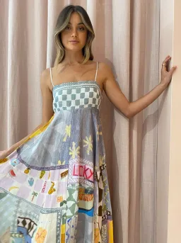 Alemais Emma Gale Sundress in Multi Print Size 6 for rent on The Volte - image 2