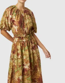 Ministry Of Style Re-Rooted Maxi Dress Brown Size AU 14 for rent on The Volte - image 4