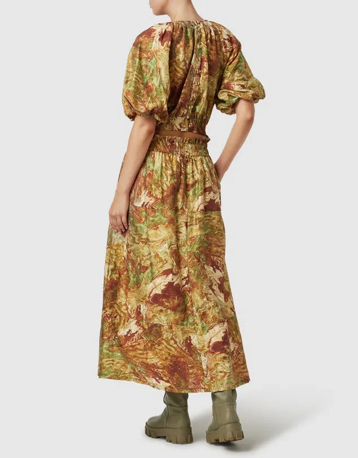 Ministry Of Style Re-Rooted Maxi Dress Brown Size AU 14 - Image 3