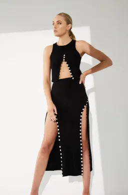 Sovere Aspect Knit Set Black Size AU 8 for rent on The Volte - image 2