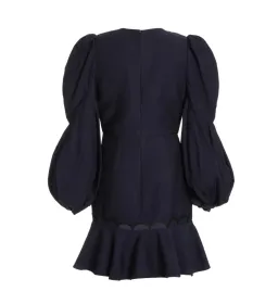 Acler Dixon Mini Dress Navy Size 6 for rent on The Volte - image 4