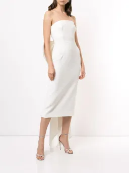 Rebecca Vallance Amore Sleeveless Midi Dress Ivory Size 6 / XS for rent on The Volte - image 1