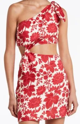 Sir the Label Cinta Cut Out Mini Dress Floral Size 8 for rent on The Volte - image 2