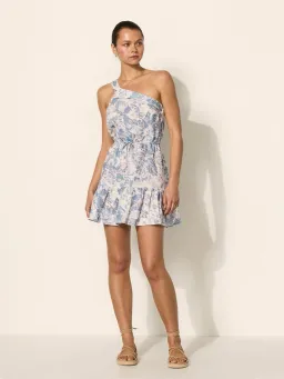 Kivari Nina One Shoulder Mini Dress Floral Size 14 for rent on The Volte - image 1