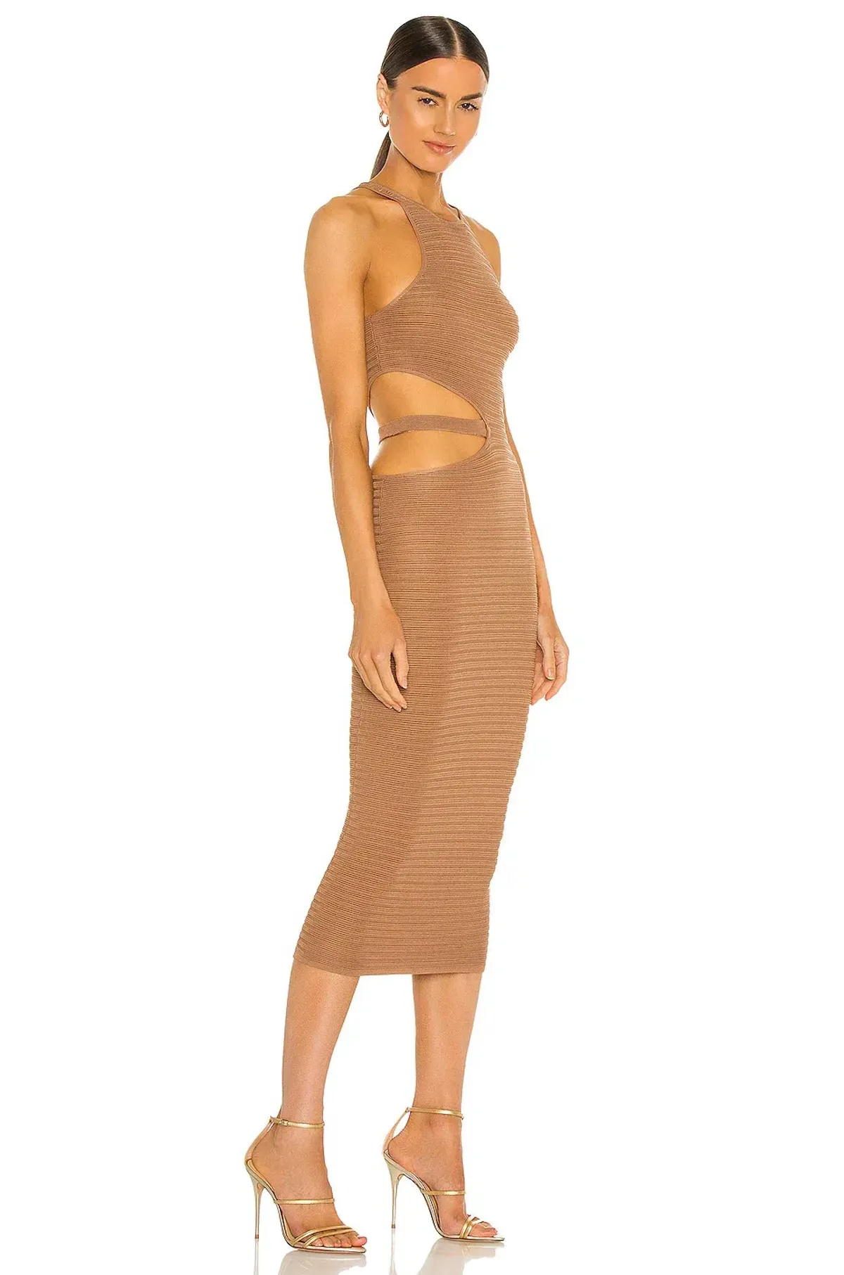 Michael Costello x REVOLVE Athena Midi Dress Brown Size 8 - Image 2