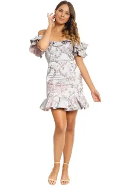 We Are Kindred Mollie Off the Shoulder Dress Grey Size AU 10 for rent on The Volte - image 1